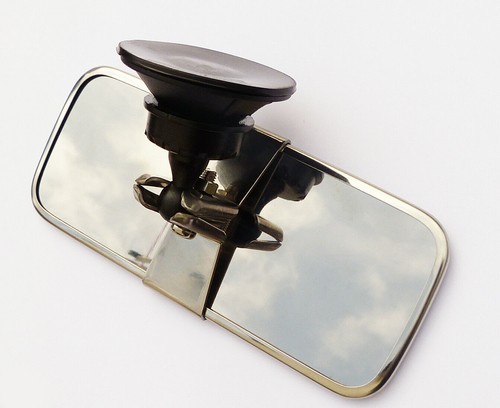 Espejo retrovisor interior neumático/aspiradora universal para automóvil clásico - Imagen 2 de 2
