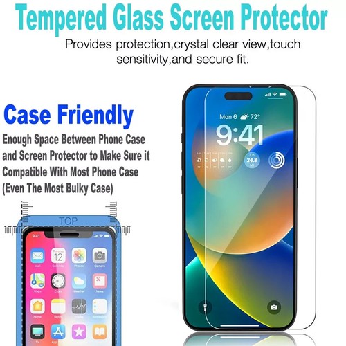 Funda para teléfono iPhone 16 Pro Max/16 Pro/15 14 13 12 11 con protector de pantalla - Imagen 16 de 18