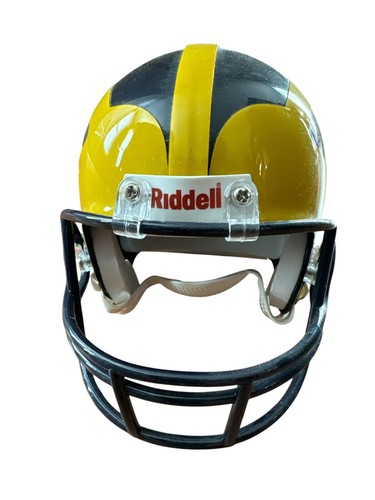 Michigan Wolverines Tri Star Autograph Mini Helmet Devin Bush Authentic Riddell - Picture 3 of 8