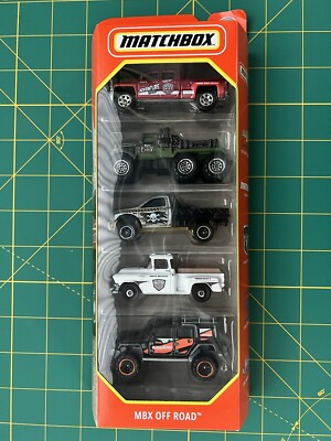 2022 MATCHBOX MBX OFF ROAD 5 PACK MULTIPACK - SILVERADO DODGE RAM