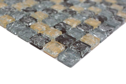 Glasmosaik Mosaikfliese Gebrochen Grau Beige Braun - 第 6/7 張圖片