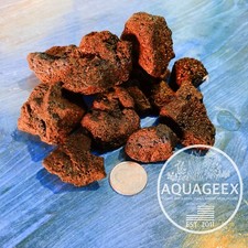 5 LB RED LAVA ROCK FISH TANK AQUARIUM TERRARIUMS SUBSTRATE DECORATION BONSAI
