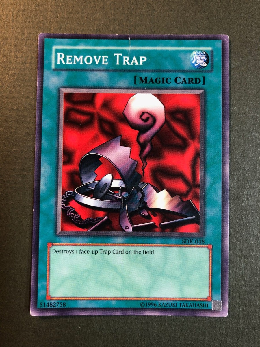 Yugioh Remove Trap SDK-048 Unlimited LP (Small Crease)