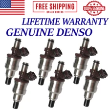x6 OEM DENSO Fuel Injectors for 1989-1995 Toyota Pickup, 4Runner, T100,  3.0L V6