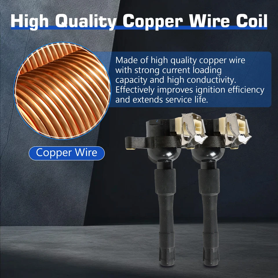 Bobina de encendido y bujía UF354 8 PIEZAS para BMW M5 X5 328i 528i 1995-2005 2,8 L Foto 4 de 4