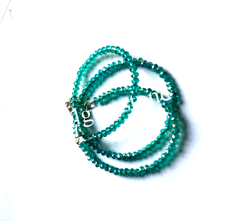 Green Rondelle Beads Gemstone Beads Crystal Beads 33 MM Crystal Stone