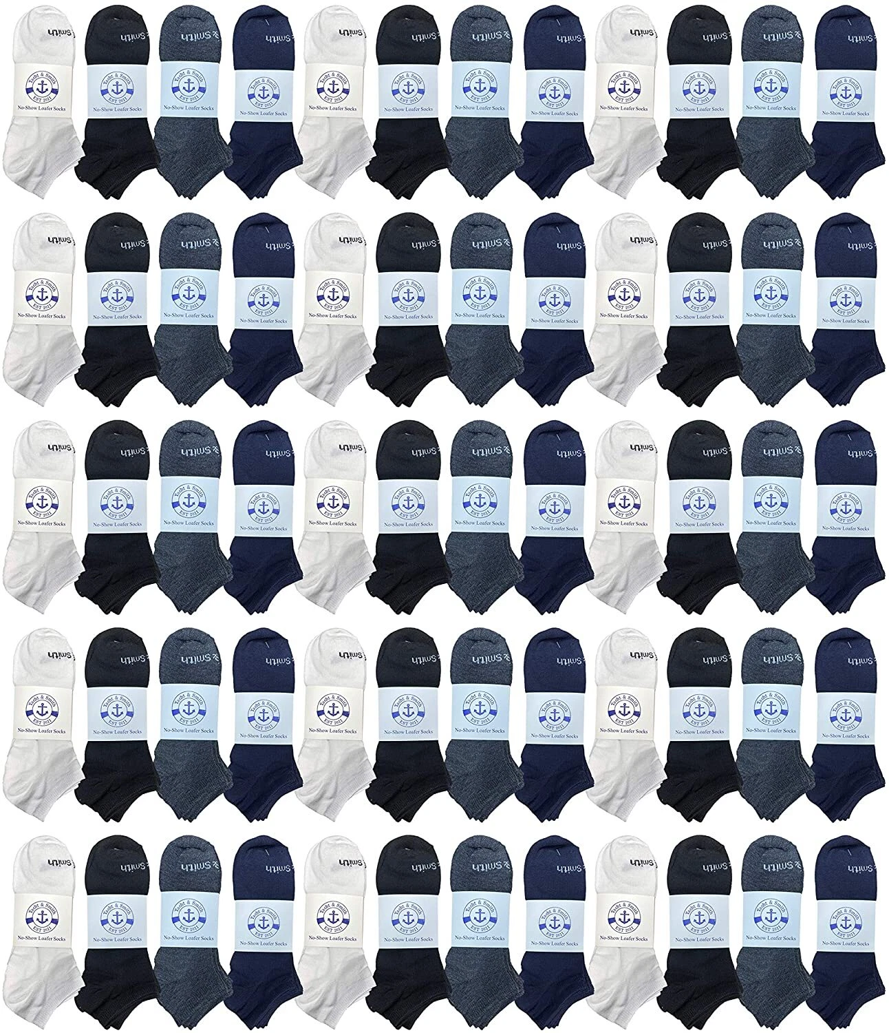 240 Pair Yacht & Smith Men Low Cut Socks Thin Comfortable Sport Socks