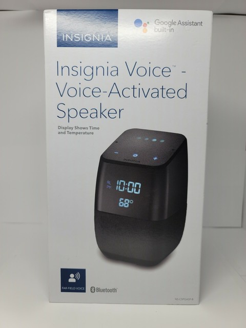 Insignia Voice Smart Bluetooth Speaker with Google Assistant - Black for sale online | eBay