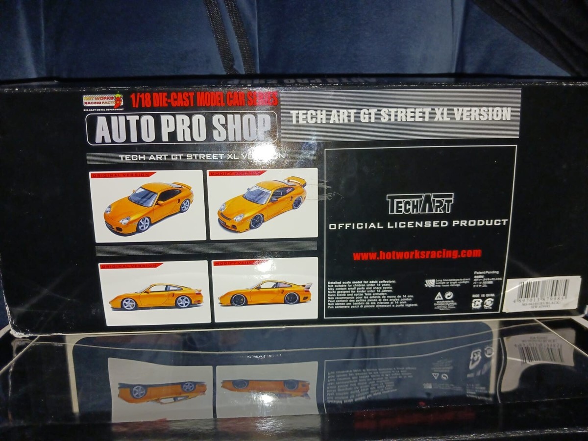Hotworks Racing Factory 1/18 Porsche 911 Turbo Diecast Flat Black