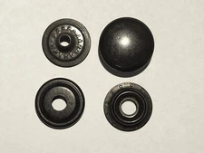 40 Metal Press Snap Button Fastener For  Clothing/crafs Rubbed Bronze/Black