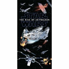 Star Wars The Rise Of Skywalker Space Battle Beach Towel Velour 28x58 100 Cotton
