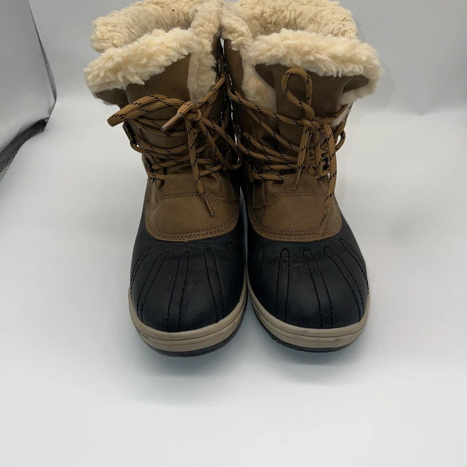 Pawz Botas Mujer 10 Gina Tobillo Invierno 36000W Marrón Negro Lana Resistente al Agua Foto 2 de 4