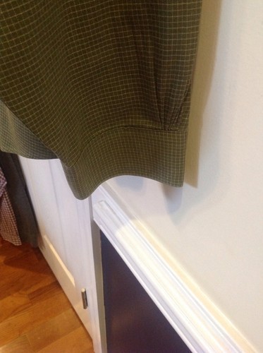 Brooks 346 Mens Large Non Iron L/S Buttonup, Fine Widow Pane plaid, Green, EUC - Picture 4 of 7
