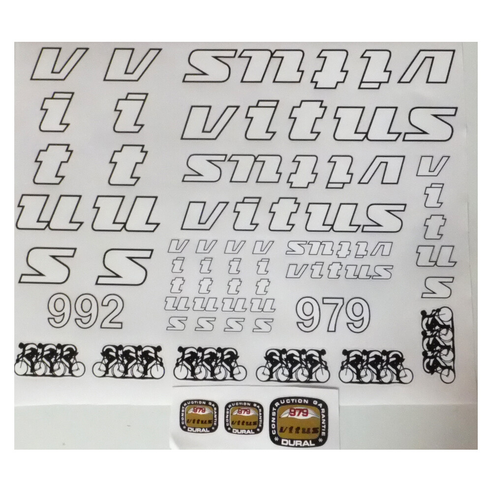 vivision カスタム　ステッカー　3種　セット Vitus decal set 979 or 992or Carbone 3 or Carbone 9 New! | eBay