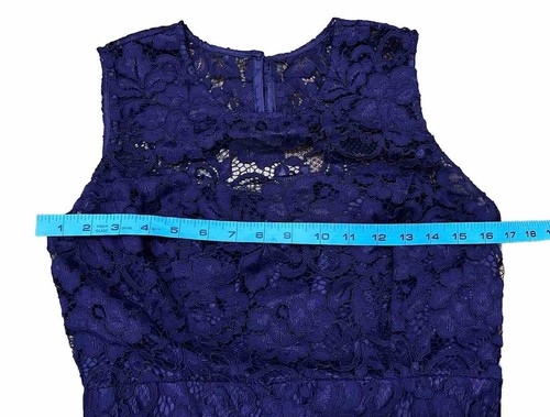 Shoshanna Dress Womens Size 4 Cocktail Party Purple Lace Peplum - Picture 6 of 8
