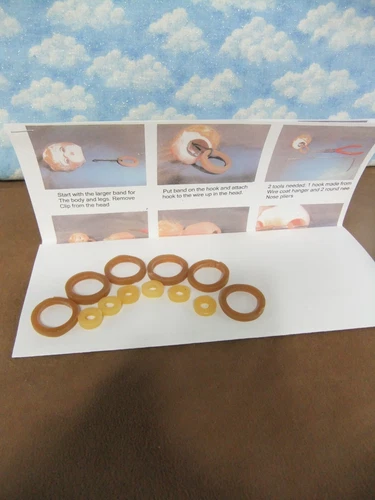 Doll repair -restringing bands for 6 dolls -8",10", or 12" w/color instructions