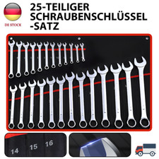 MAUL-RINGSCHLÜSSEL-SATZ 25 TEILE RING MAULSCHLÜSSEL WERKZEUG SCHLÜSSEL SET