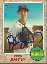 Texas Rangers DREW SMYLY Signed Heritage Card