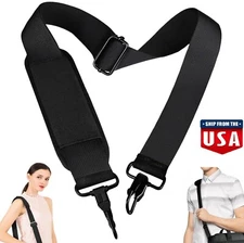 Adjustable Shoulder Strap Wide Soft Padded w Metal Hook for Laptop Travel Bag US
