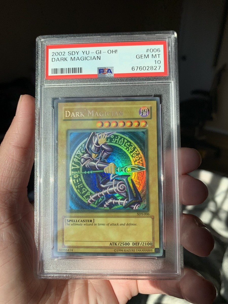 Yu-Gi-Oh! 2002 Dark Magician SDY-006 Edition PSA 10 Vintage Yu-Gi-Oh! 2002 Dark Magician SDY-006 Edition PSA 10 Vintage