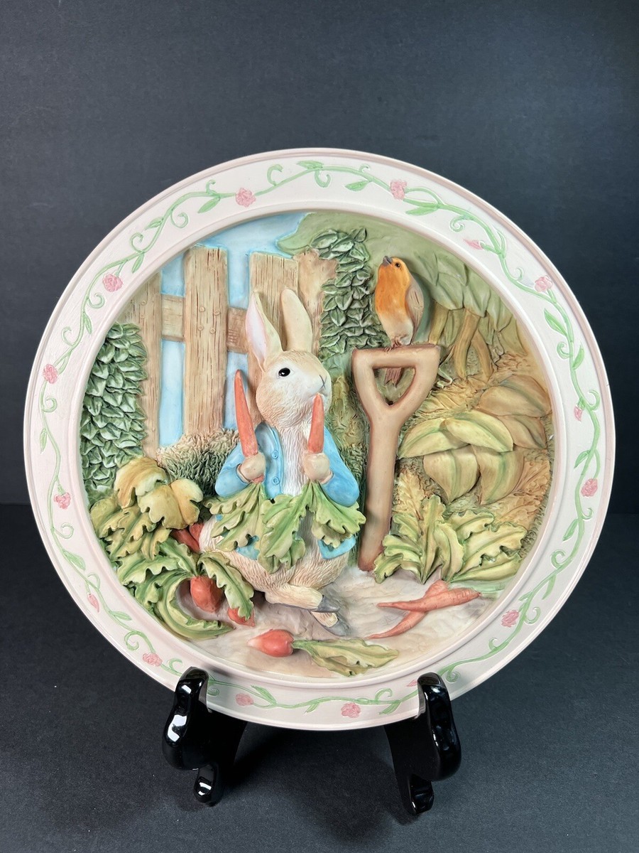 Davenport Pottery Beatrix Potter Tale of Peter Rabbit 3D Plate New