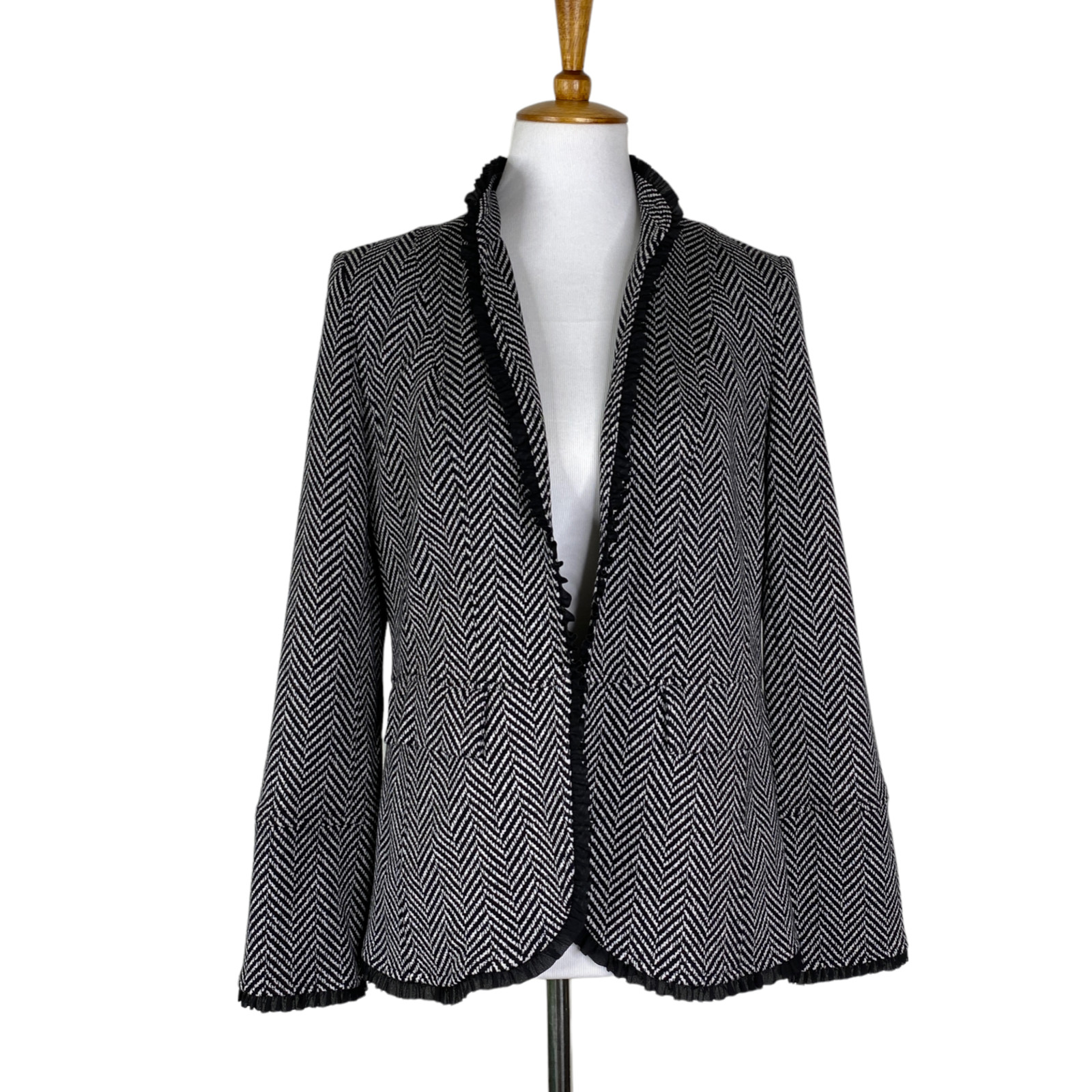 Blazer By Chicos In Black, Size:M main image 1