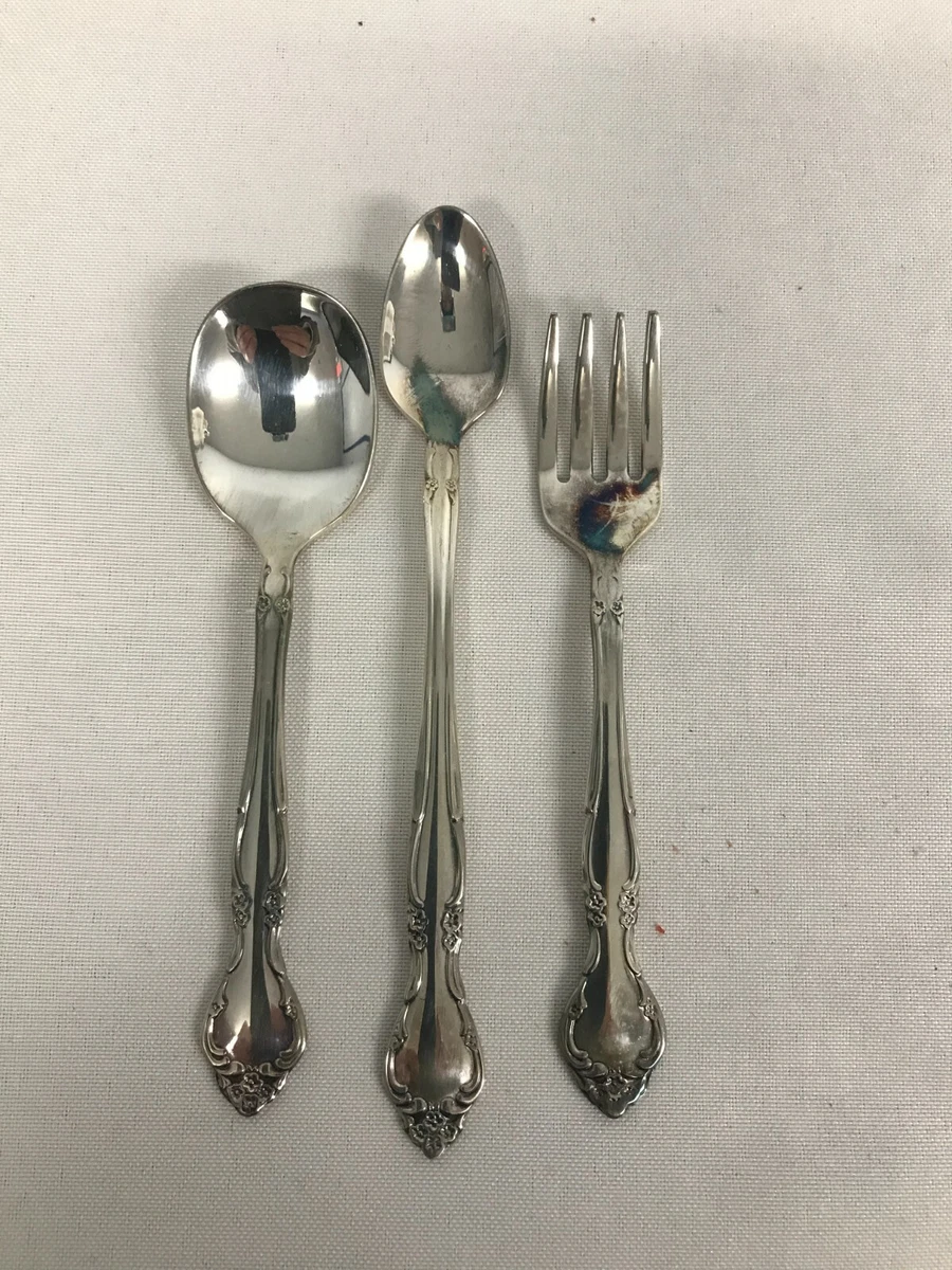VINTAGE COMMUNITY AFFECTION SILVERPLATE CHILDS BABY SPOON FORK