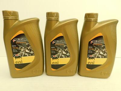 8,67  /l  ENI  I-Ride MOTO 15W-50 4Takt  Öl für italienische Scooter 3 x 1 L 