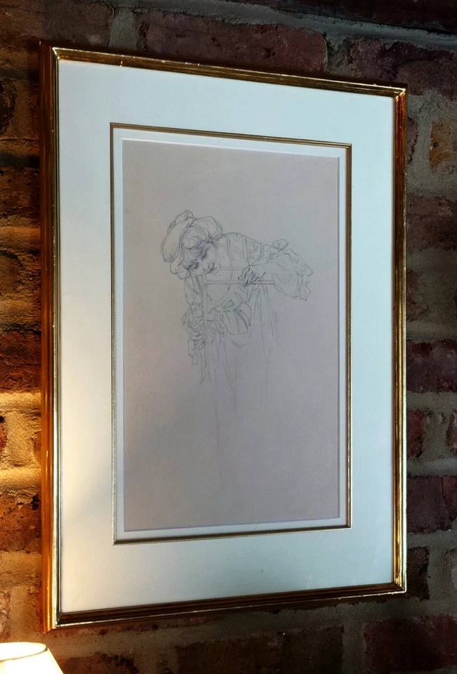 RAPHAEL KIRCHNER 4 original pencil/watercolors CHRISTIES, JOHN NOOTT, DANENBERG - Image 3 of 4