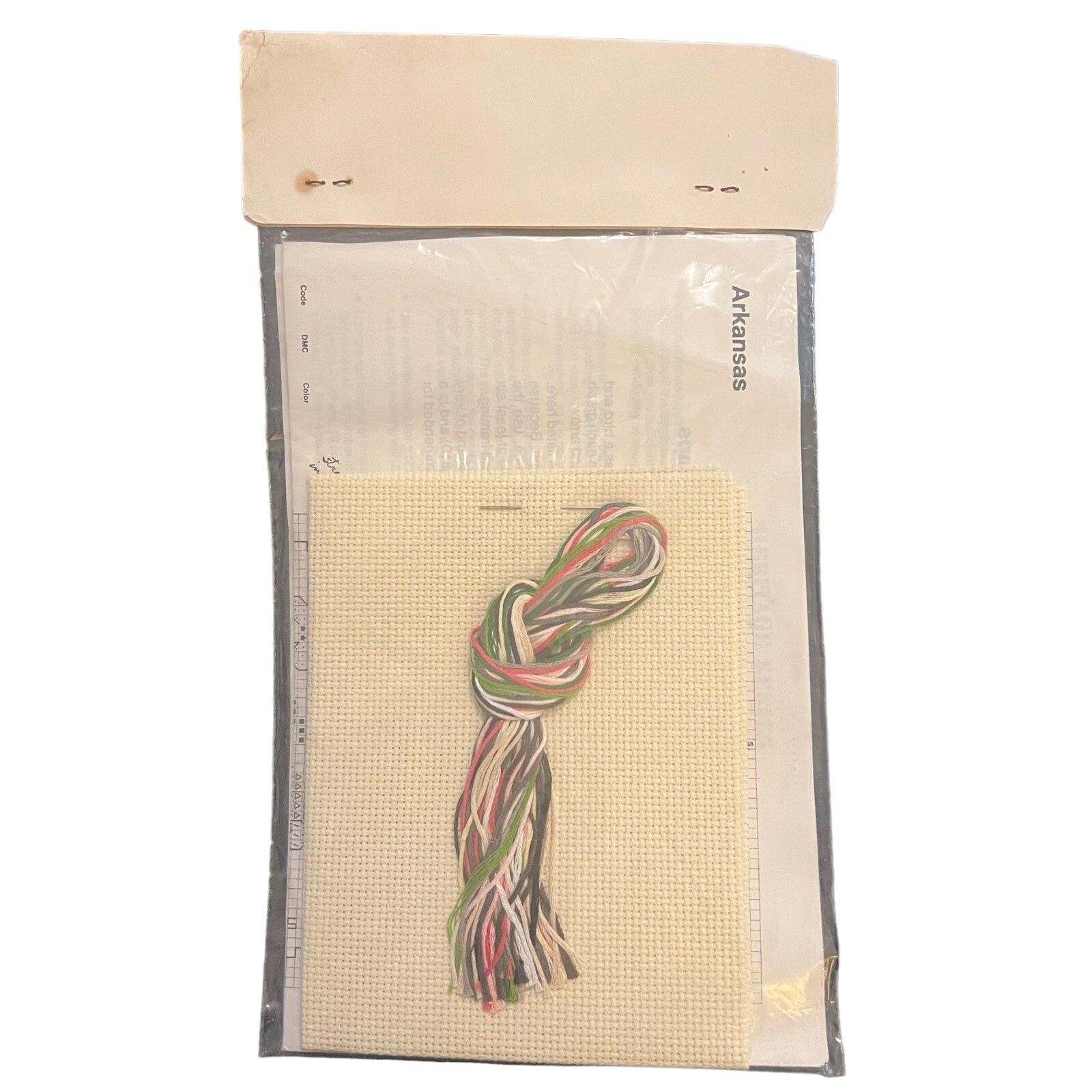 Vintage Heritage Series "Arkansas 20c USPS STAMP" Cross Stitch Kit