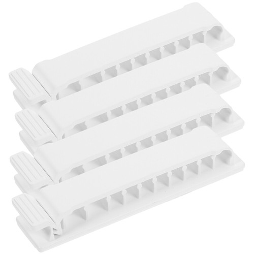 4 Pcs Wire Holder Adhesive Cable Management Clip Organizer for Desk - Afbeelding 11 van 12
