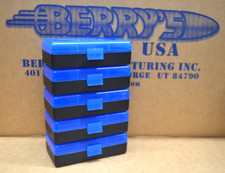 9mm / .380 ACP MAG 5 x 50 ROUND PLASTIC AMMO BOXES (BLUE COLOR)