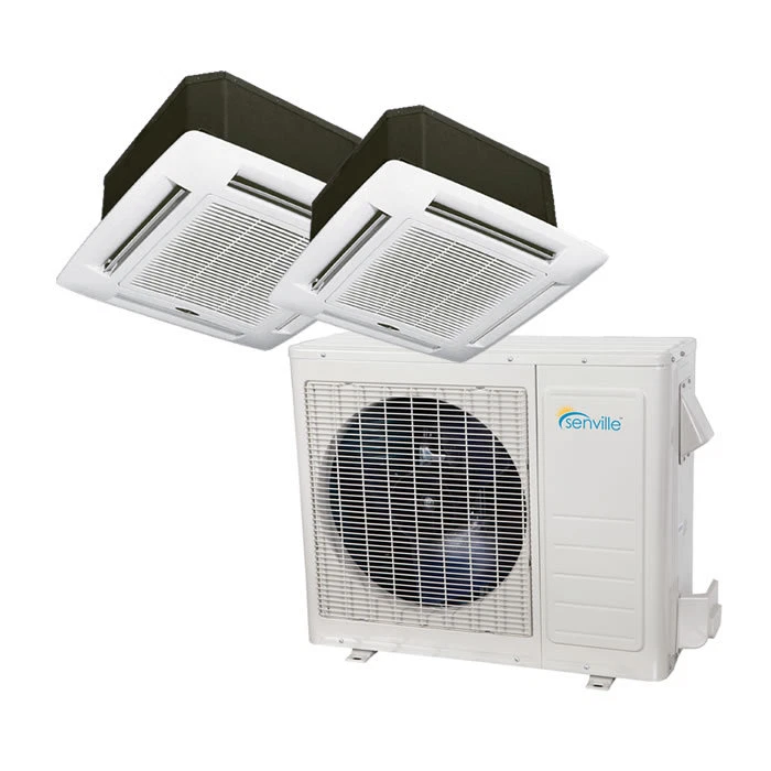 36000 BTU Dual Zone Ductless Mini Split Air Conditioner - Ceiling Cassette  893088001423 | eBay