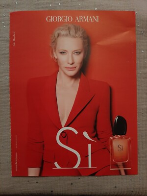 Werbepapier Parfum - G. Armani Si von 2019 - Parfum Ad