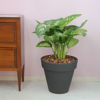Pegasus Topf 40 cm, anthrazit - Blumentopf Pflanzkübel Blumen Untersetzer Balkon