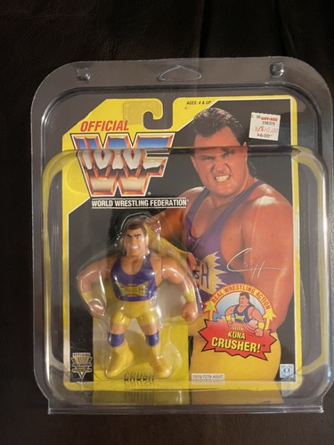 WWF Hasbro Kona Crush Yellow Card MOC! Look!...