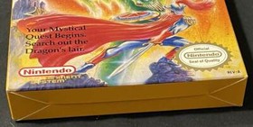 DRAGON WARRIOR ORIGINAL 1989 NES BOX ONLY NINTENDO SEAL REAL NICE ENIX