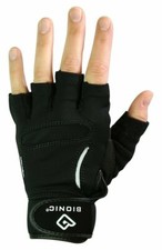 Guantes de entrenamiento de fitness BIONIC ReliefGrip SRG para mujer - para gimnasio negros (par)
