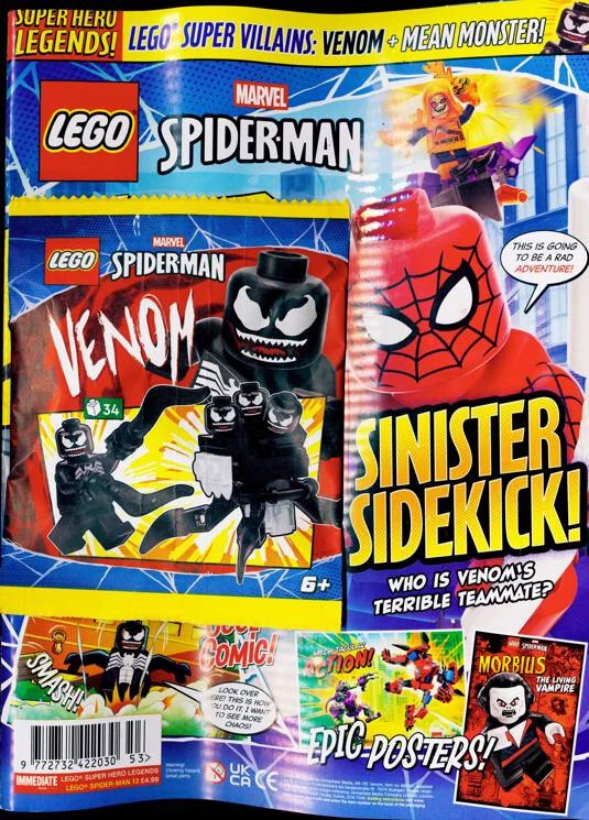 LEGO SPIDER-MAN MAGAZINE #13 ~ NEW WITH VENOM + MEAN MONSTER!