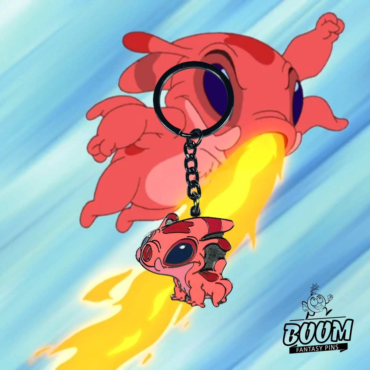 Keychain – Experiment 619 Splodyhead from Lilo & Stitch – Disney