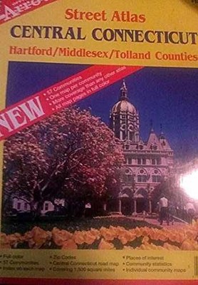 Central Connecticut Street Atlas: Hartford - Paperback, by Arow Map - Acceptable