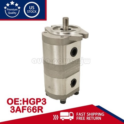HGP-33A-F6/6R Hydraulic Tandem Double Gear Pump 17.46mmd Shaft
