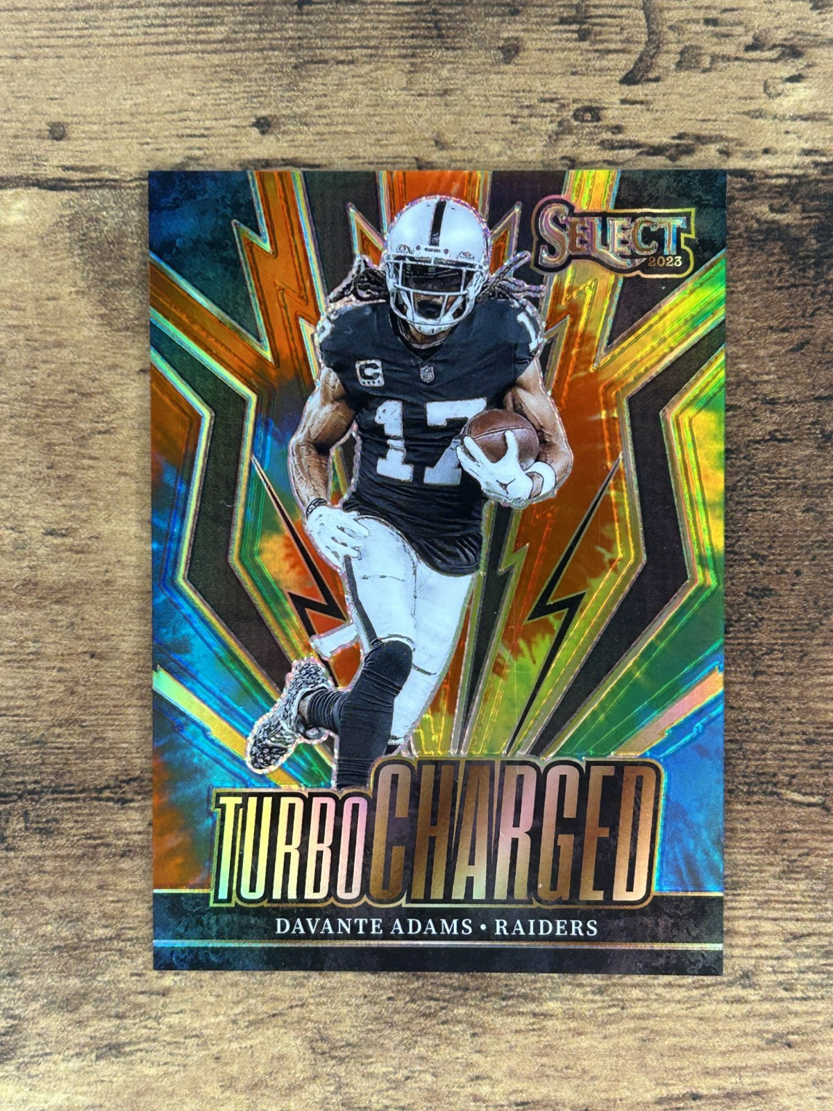 2023 Panini Select Davante Adams Turbocharged Tie-Dye Prizm #25/25 LAST ON PRINT