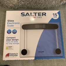 Image of Salter Electronic Bathroom Weighing Scale Glass Digital 180KG Includes Batteries