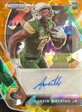 2021 PANINI PRIZM DRAFT PICKS AUTO#DPA-AWA AUSTIN WATKINS JR. ORANGE ICE