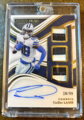 2023 Immaculate CeeDee Lamb Triple Patch Auto #PC-CDL /99