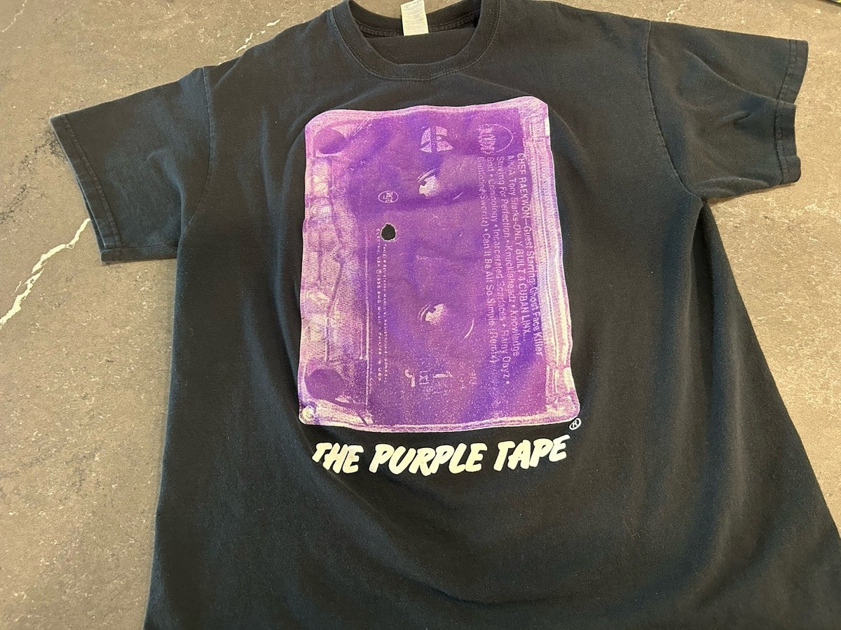 Vintage Wu-Tang Clan Raekwon The Chef Purple Tape T-Shirt Size L