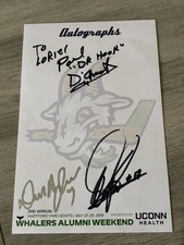 Paul “Dr Hook” D’amato autograph.   Starred in movie Slap Shot