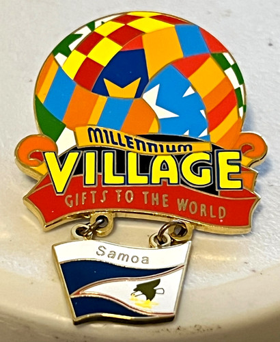 Epcot Millennium Village SAMOA Flag - LE Disney Cast Member Pin WDW 1999