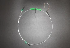 4Ft Surf Fishing Rig, 14/0 Inline Circle Hook, Handmade, 3 PACK